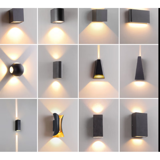 Qianhuinong moderne simple extérieur imperméable le lampe murale la lampe murale créative couloir d'escalier de salon lampe murale de lit de lit 1681-12w 1w
