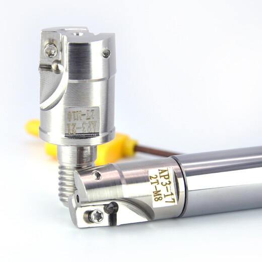 仁聚益抗震锁牙刀头钨钢防震刀杆锁牙式铣刀头AP3400R1517R0.821R0.8 300R-10-1T-M5