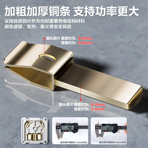 Qingfeng (kyfen) Einteiliger Steckdosenkonverter ohne Kabel, Klimaanlage, Warmwasserbereiter, Konvertierungsstecker, Netzteil, hohe Leistung, mit Schalter, 10 A auf 16 A, australischer Standard