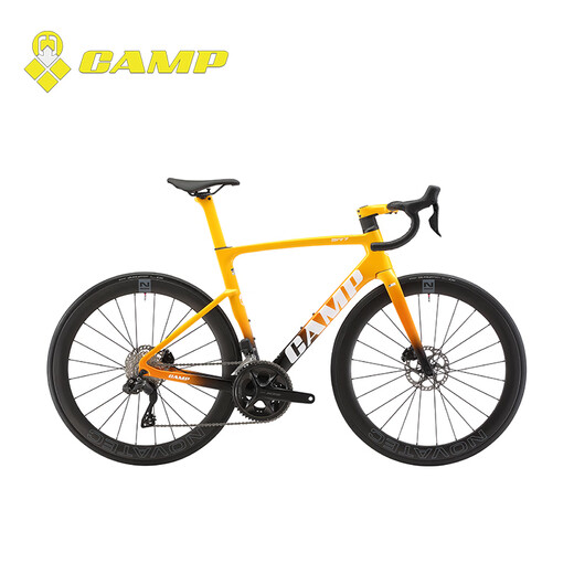 坎普（CAMP） SR7公路车碳纤维单车全隐藏式内走线综合车架赛车电子变速自行车 雅典黑 24速 490码 700C