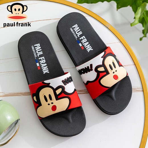 Paul Frank Big Mouth Sandales Sandales Summer Home's Home's Sole Sole Sole Flooring Us qui se trouvent des sandales décontractées à quatre saisons PF6218 DAHONG 45 Convient pour l'usure quotidienne 43/44