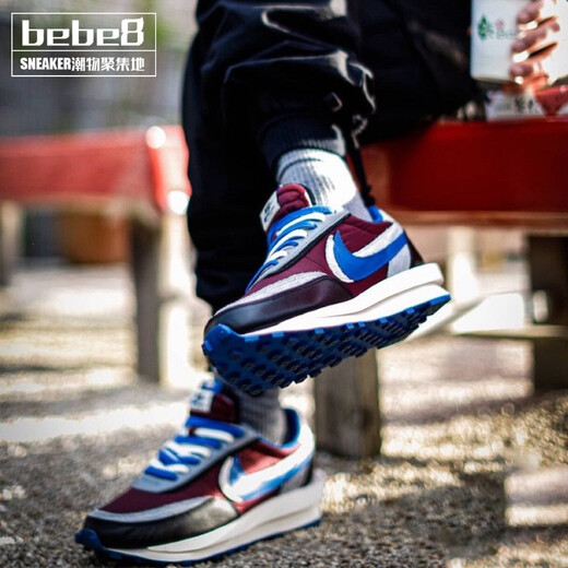 耐克（NIKE）【严选好物】耐克 Sacai X Nike LDV WAFFLE 三方联名鞋运动跑鞋 黑灰蓝解构DJ4877-600 40