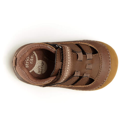 Stride riteStride Rite Unisex Kids Soft Sport Tight Sandals, Brown Brown 3 Infant