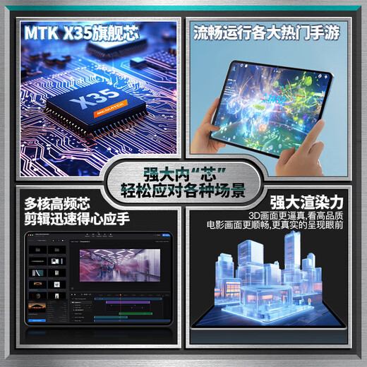 GUNCAKU's new Samsung screen 16+1024G ultra-thin tablet computer 4K ultra-clear full-fitting screen full Netcom 5Gwifi gaming office learning two-in-one tablet Pad brand new powerful ten-core A5/blue model 1TB version + free gift package + with Bluetooth keyboard + Bluetooth headset