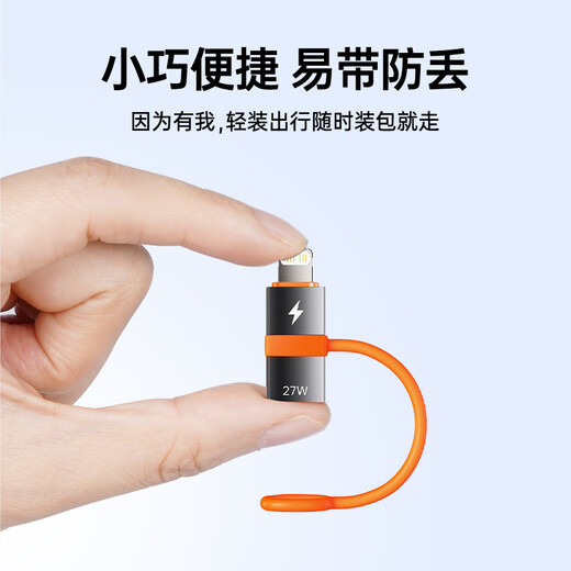 Biyaz Android Apple Adaptador Converter Tipo-C a Lightning27W Datos de carga Cable iPhone14/nuevo SE/12/XR/8/7/6S