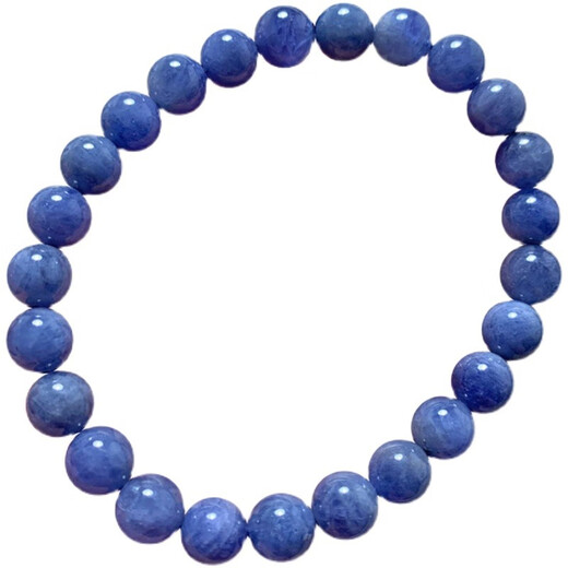 Youshu Natural Tanzania Ocean Heart Tanzanite Single Circle Bracelet Women's Purple Sapphire Crystal Bracelet Gemstone Jewelry Gift (S59) Approximately 5.4-5.7mm