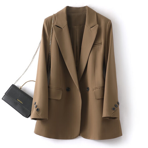 Guixuege Small Suit Women's 2024 Spring and Autumn New Korean Style Loose Short Suit Jacket Women's Casual Suit Top Black M (100-110Jin Jin is equal to 0.5 kg)