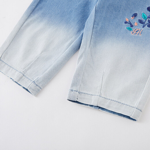 Les vêtements pour enfants de Ying lavage jeans garçons et filles 2022 Spring New Style Colordient Couleur de pantalon pour enfants en vrac doux yrkcj12189a Grey and Blue Gradient YRKCJ12189A 80cm
