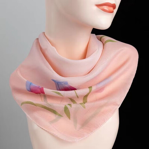 Nueva enfermera La nueva bufanda de seda de la enfermera Xin para mujeres delgadas versátiles versátiles de protección de cuello de bufanda bufanda de otoño e invierno