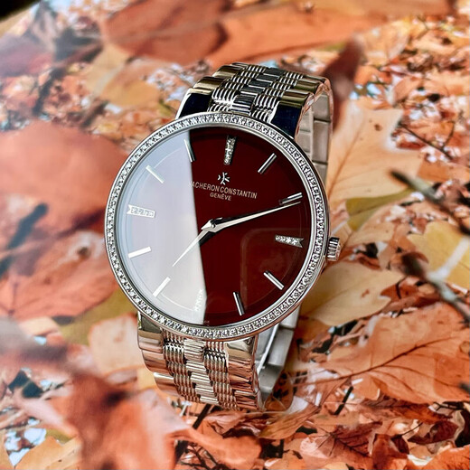 [Второй рукой 99 Новый] Vacheron Constantin Watch Men's Watch Watch Negritance Series 18K Gold Mechanical Mechanical Большой трехсел.
