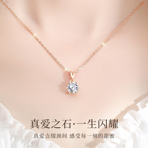 Shlessler Luxury Jewelry Chinese Valentine's Day Gift Necklace Women's High-end Jewelry New Style Birthday Pendant for Girlfriend (Brand Gift Box + SF Express) Snowflake Necklace