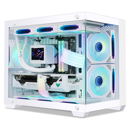 ASUS family bucket intel i5 14600KF/RTX5060/5070 Delta Action high-end e-sports/assembly computer/game desktop computer host DIY assembly machine i5 14600K+ASUS RTX5060+360 water cooling