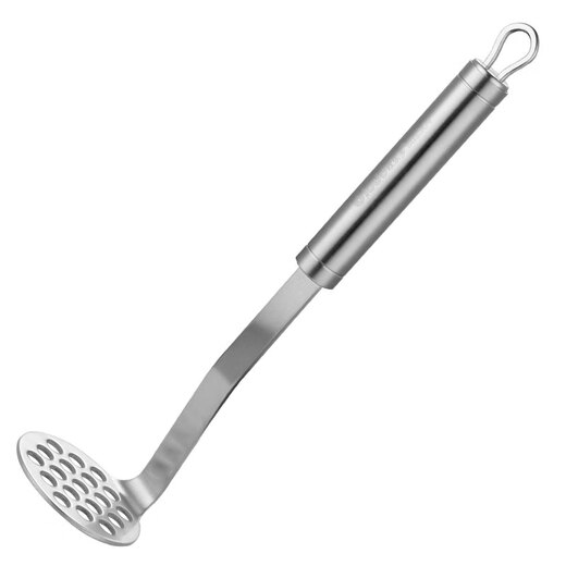 Olodo potato masher 316 stainless steel masher food pressing and rolling artifact household baby food supplement gadget upgraded to 316 antibacterial grade potato press