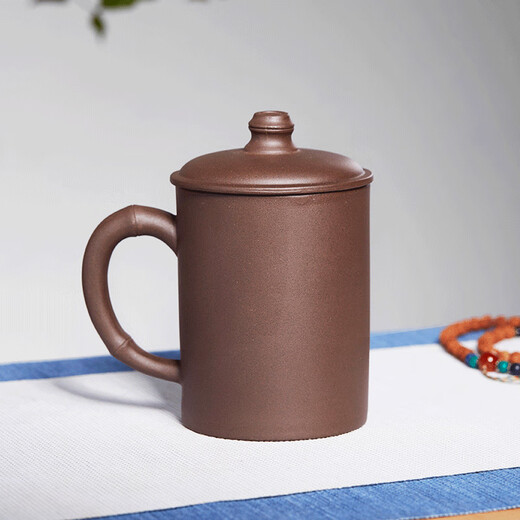 Zun Hu Yixing Zisha Cup Tea Cup Tea Set Large Covered Cup Office Water Cup Original Mineral Purple Mud Mountain Covered Cup Mid-Autumn Festival