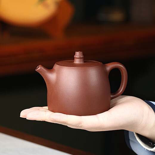 Hidden Pot World Yixing Purple Clay Pot Purely Handmade Household Purple Clay Tea Set Original Mine Bottom Tank Clear Brew Teapot Handuo Pot 1 Pot 2 Cups Gift Box Set 230ml