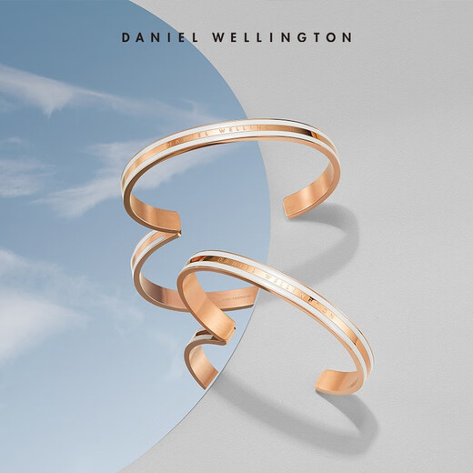 丹尼尔惠灵顿（DanielWellington）DW手镯女饰品男女情侣开口手环七夕情人节礼物送女友DW00400005