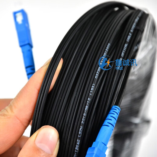 鲁诚讯家用工程成品皮线光纤线SCUPC SCUPC光纤跳线光钎线单芯单模光纤移动电信联通广电通用千兆网络 800米