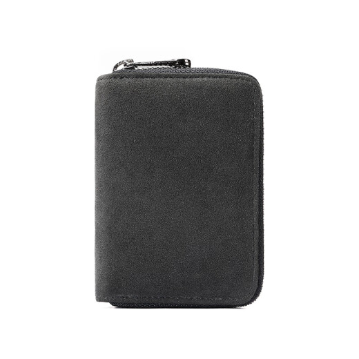 Jun Kiss Card Sac Moss-cartes multi-cartes de grande capacité Anti-démagnétisation Certificat multi-fonction du pack de portefeuille Certificat de cartes de cartes de cartes Certificat de fermeture à glissière [11 positions de carte] Brusque anti-Theft gris / anti-démagnétisation