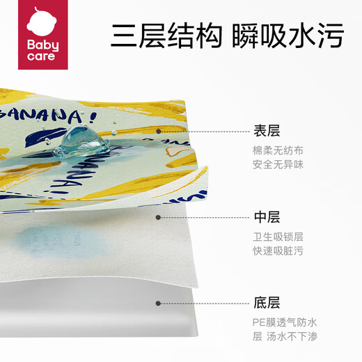 Babycare baby disposable placemat children's eating out portable tableware waterproof stain-proof tablecloth table mat 20 pieces/box