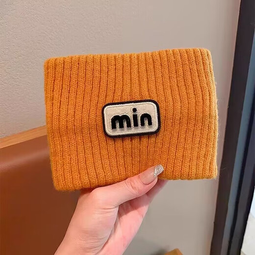 Rongxia children's hairband with wide edge knitted sports internet celebrity same style girl little girl warm forehead windproof headband headband orange min