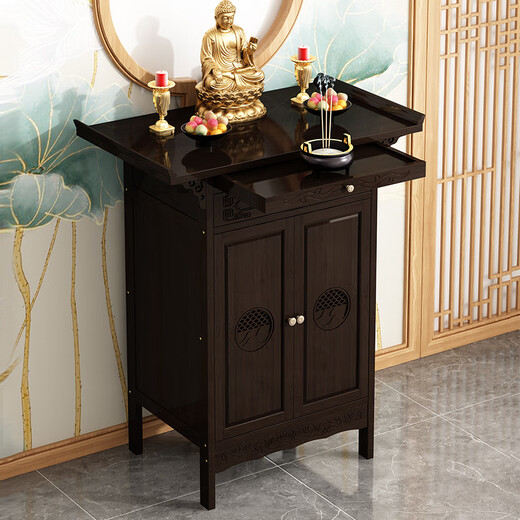 Frau Jius neuer chinesischer Tisch -Tisch -Weihrauch -Weihstofftisch im Wohnzimmer Weihstofftisch in Guan Gong, Gott des Reichtums, Buddha -Statue, Buddha -Tabelle, 688 Modelle 100 Langes Doppel -Tür -Angebotskabinett