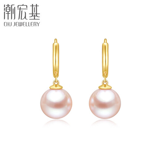 Chao Acer 18k gold pearl earrings colored gold earrings Xiaojuexing EEK33702967 one pair