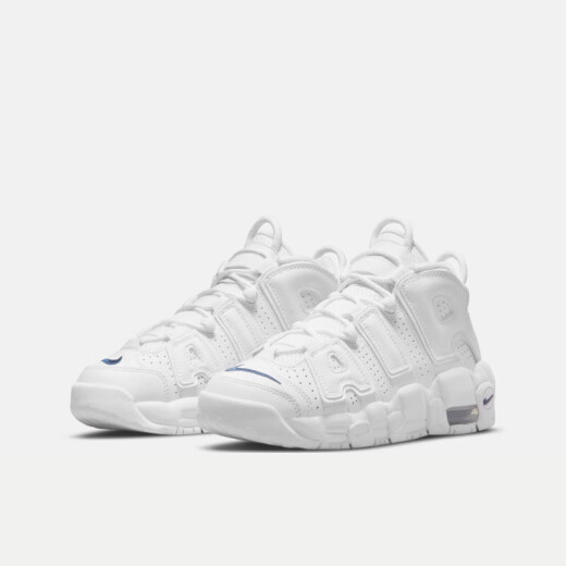 Nike Air mehr UPTEMPO GS Teenager Wear-Resistant Mid-Top Retro-Basketballschuhe DH9719-100 36.5