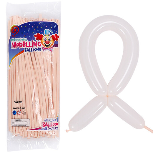 Yunchuangdian 100 sets of magic long balloons shaped balloons DIY magic clown balloons wedding and festival balloon accessories mixed color macarons 100 sets of long balloons