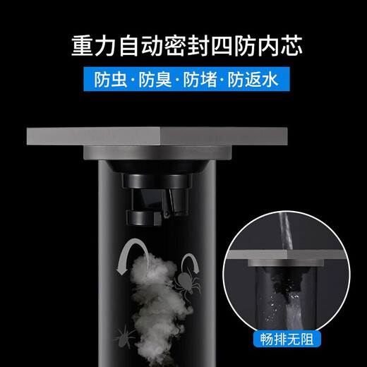 Submarine MTK40-10 brass nickel-plated gun gray floor drain bathroom shower ultra-thin deodorant floor drain large displacement 40 diameter