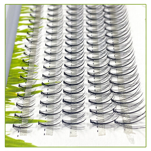 TSEYE False eyelash single tuft natural self-adhesive false eyelash grafting sandwich fairy hair eyelash self-grafting eyelash hair 8mm curl C