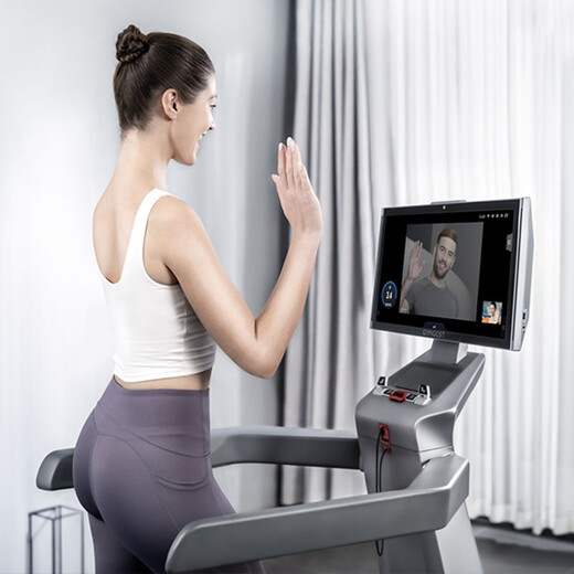 GYMGEST home sports weight loss AI smart 21.5-inch screen indoor shock-absorbing small shock-absorbing folding treadmill