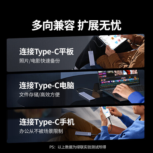 Greenlink M.2 NVMe/SATA dual protocol solid state drive box 20Gbps suitable for Apple 17 notebook desktop mobile phone external SSD mobile hard drive case 35576