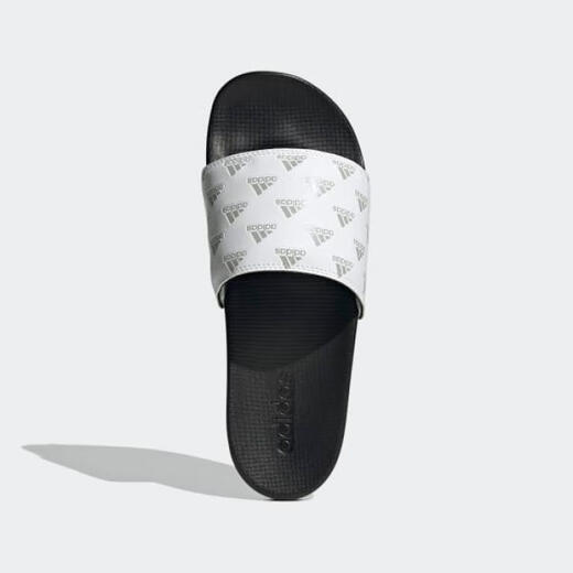 Adidas men and women slippers beach shoes logo print flip flops fashion outdoor spring and autumn couple GV9737 White M 11 / W 12
