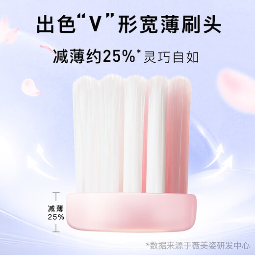 舒客肖战同款宽薄樱巧柔护牙刷 4支樱花镂空软毛防出血护龈新老随机