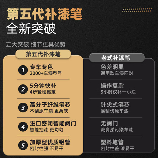 Zhicheng touch-up pen black car paint scratch repair artifact spot paint pen FAW Volkswagen Sagitar Bora Magotan Phantom Black