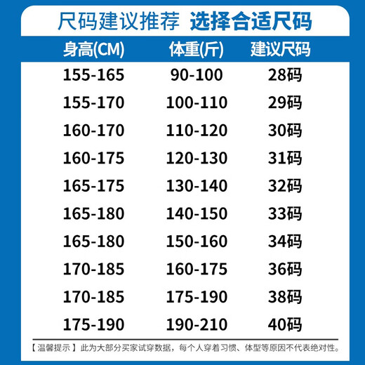 真维斯牛仔裤男小脚修身长裤子直筒春秋新款男裤休闲潮流男装 902磨白蓝 34