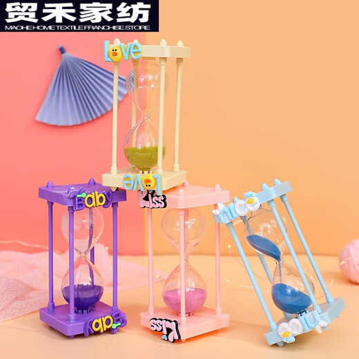Cartoon hourglass timer desktop quicksand ornaments crafts gifts for children and students cartoon