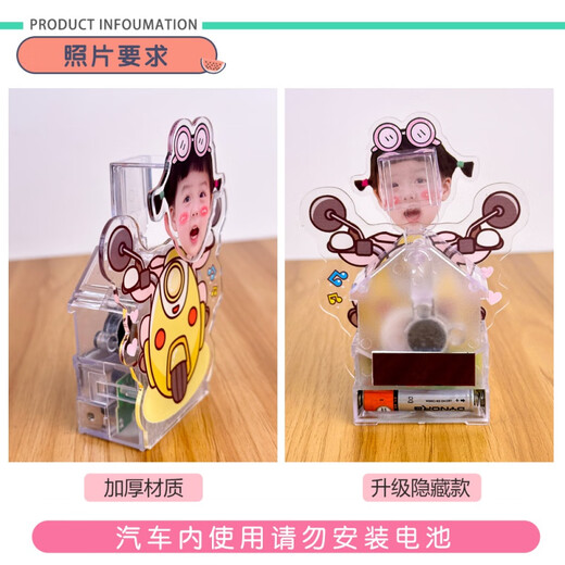 2024 Dragon Year Ornements automobiles ornements de voitures solaires Little Man Shaking Head Diy Creative Photo Personnalisation Cellule solaire double utilisation Squaking Head Single 691 Modèles