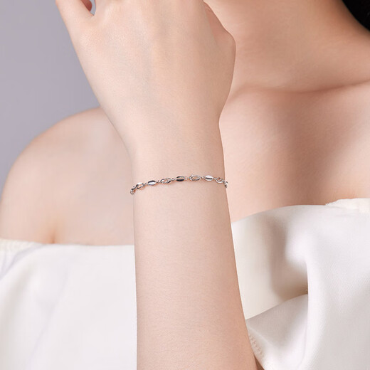 Liuguifu Jewelry PT950 platinum bracelet glitter chain platinum fashion bracelet for women PT0400042 3.2g