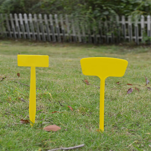 西普顿多种规格多种颜色塑料大号插地牌园艺标签园艺标识牌指示牌地插牌 面36cm白色10个