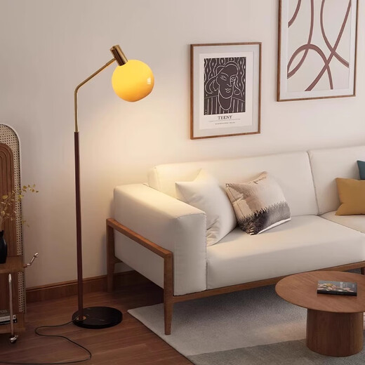 Zhongshuai Nordic Minimalist Stehlampe Wohnzimmer Sofa Seite Nachttischlampe Nachttisch Moderne personalisierte dekorative Ambientelampe Vertikaler einfacher Stil - Schwarze Stehlampe Stufenloses Dimmen