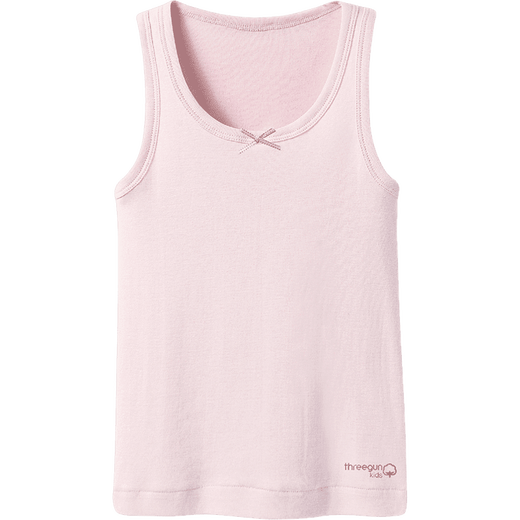 Three-gun Class A skin-friendly cotton ribbed pure cotton girls boys children students round neck bottoming vest