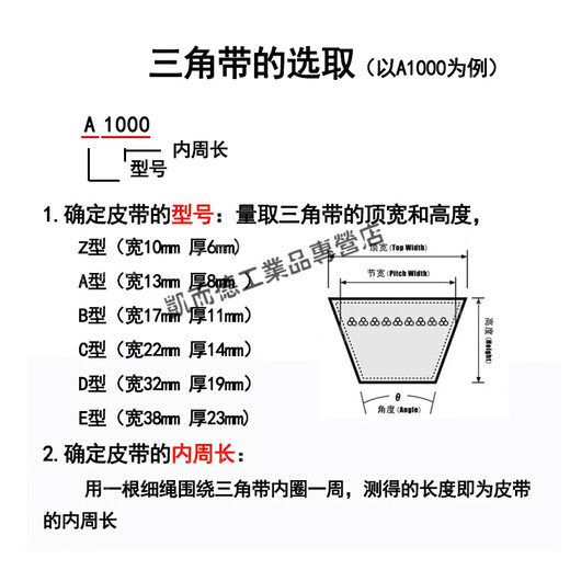 O-shaped triangle belt Z-shaped belt length 350 to 1500 Type A Type B Type C Z400 Li Others