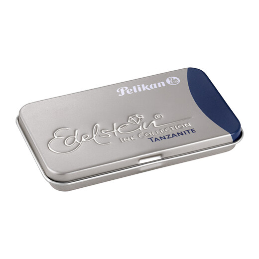 Pelikan Germany imported non-carbon ink gallbladder 6 pack student pen ink bag replaceable holiday gift gift Yicai tanzanite blue
