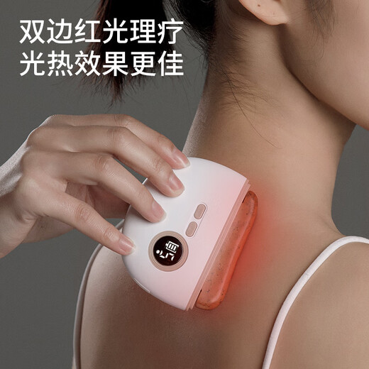 Miaojie G3 Facial Gua Sha Board Bianstone Massager Electric Facial Gua Sha Instrument Pulling Tendons Facial Beauty Home Scraper Girlfriend Wife Birthday Holiday Gift Upgraded Red Bianstone Massager