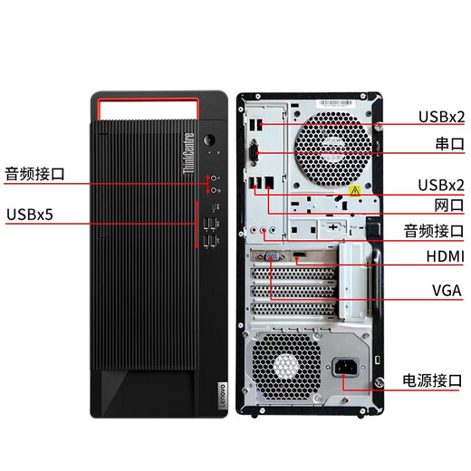 联想（Lenovo）开天M90h G1t 国产信创商用办公DeepSeek部署台式电脑服务器小主机按需定制支持Win7 海光3350 麒麟V10桌面正式版三年 16G丨512G固态+2T丨4G独显