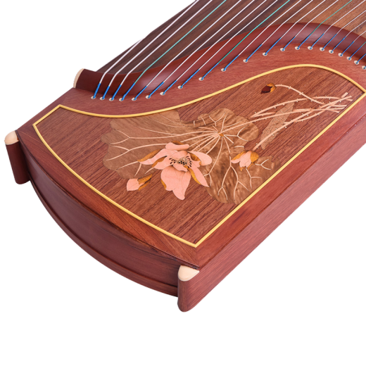 Brand Dunhuang Dunhuang Guzheng 694KK Serie Teshi Guyi SUMU SOLC Wood Performance Grade Grease Window Window Discurso flotante y colorido 7694rr Hibiscus de agua transparente (conjunto completo de accesorios)