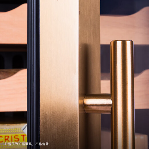 LUBINSKI cigar cabinet, high-precision constant temperature and humidity, special electronics for naked eggplant cultivation, can hold about 300 pieces, metal door frame-222-48L