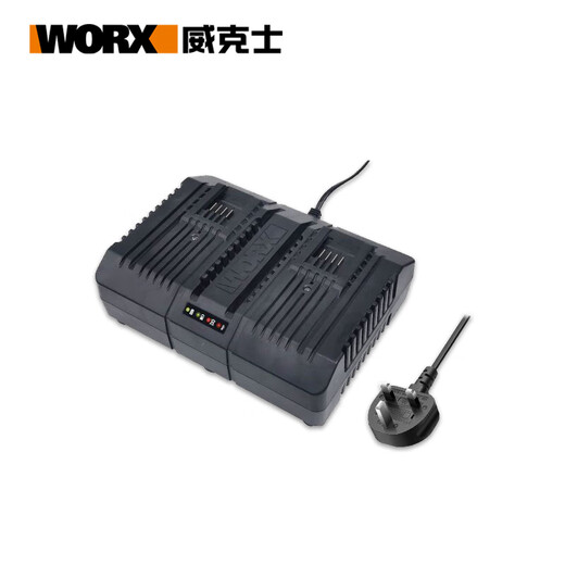 艺枼 YIYERED20V锂电池4.0/5.0/6.0扳手电锯电钻锤充 双充充电器橙色WA3883