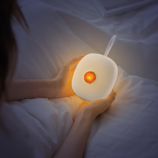 Lai Bedxing 2024 New Super Vibrating Alarm Clock Dormitory Uses Vibration to Wake Up Students with Powerful Device Suitable for Deaf and Mute People Pearl White (Rechargeable Version) Built-in Rechargeable Battery